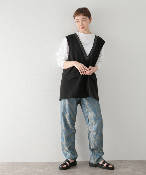 JOINT WORKS（ジョイントワークス）の「【REGENCY WORKS/リージェンシーワークス】 W003 シェフカーゴトラウザー31Lパンツ（その他パンツ・レディース・ライトブルー/オレンジ・FREE）」の11枚目の写真