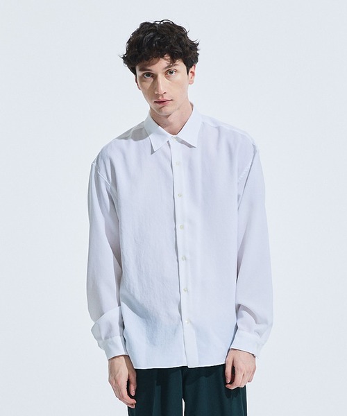 高級◎美品★ユナイテッドトウキョウ　リネンライクダブルシャツ　1.4万　春夏　M UNITED TOKYO ONLINE STORE