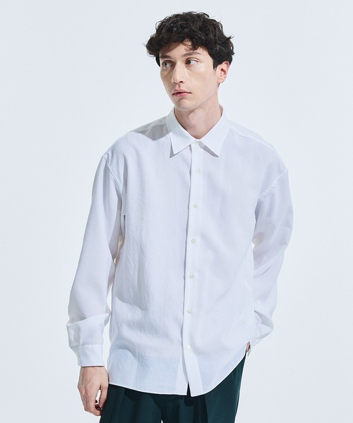 UNITED TOKYO（ユナイテッドトウキョウ）の「ドライタッチリネンライクLSシャツ（シャツ/ブラウス・メンズ・ホワイト/ブラック/ベージュ/ブルー/タン/グレー・1/2/3）」の11枚目の写真