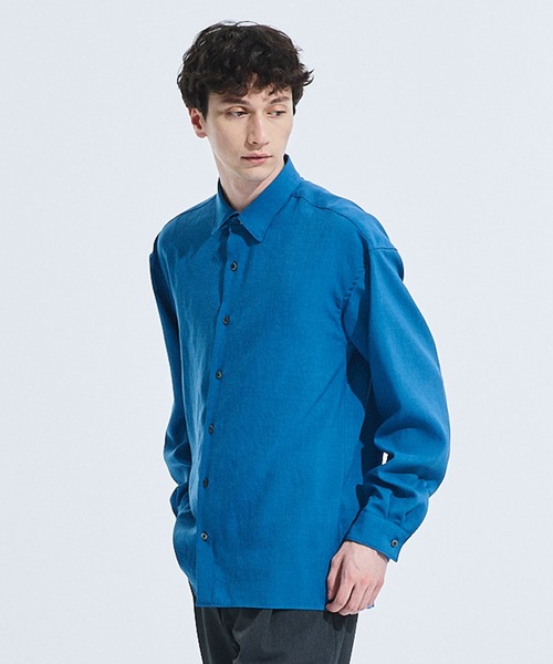 UNITED TOKYO（ユナイテッドトウキョウ）の「ドライタッチリネンライクLSシャツ（シャツ/ブラウス・メンズ・ホワイト/ブラック/ベージュ/ブルー/タン/グレー・1/2/3）」の20枚目の写真