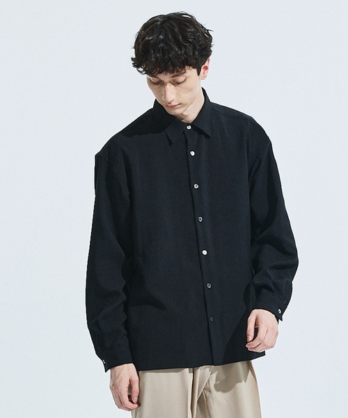 UNITED TOKYO（ユナイテッドトウキョウ）の「ドライタッチリネンライクLSシャツ（シャツ/ブラウス・メンズ・ホワイト/ブラック/ベージュ/ブルー/タン/グレー・1/2/3）」の22枚目の写真