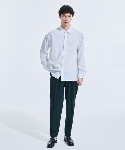 UNITED TOKYO（ユナイテッドトウキョウ）の「ドライタッチリネンライクLSシャツ（シャツ/ブラウス・メンズ・ホワイト/ブラック/ベージュ/ブルー/タン/グレー・1/2/3）」の7枚目の写真