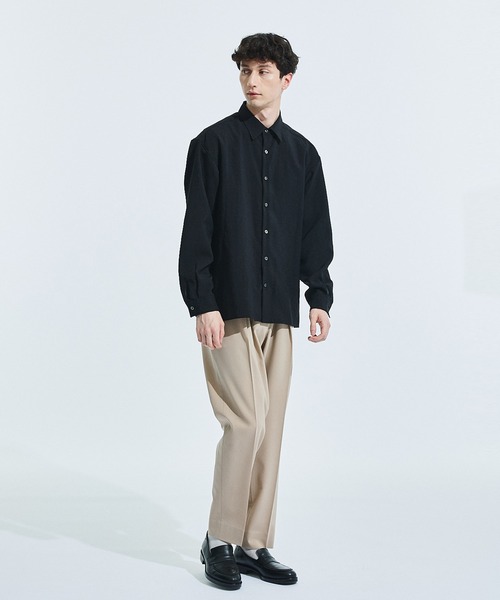UNITED TOKYO（ユナイテッドトウキョウ）の「ドライタッチリネンライクLSシャツ（シャツ/ブラウス・メンズ・ホワイト/ブラック/ベージュ/ブルー/タン/グレー・1/2/3）」の21枚目の写真
