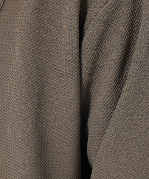 ABAHOUSE GRAY（アバハウスグレイ）の「【アンサンブル対応】フクレ ジャガード セミショール カーディガン（カーディガン/ボレロ・メンズ・モカ/グレイッシュベージュ/ネイビー・46/48）」の8枚目の写真