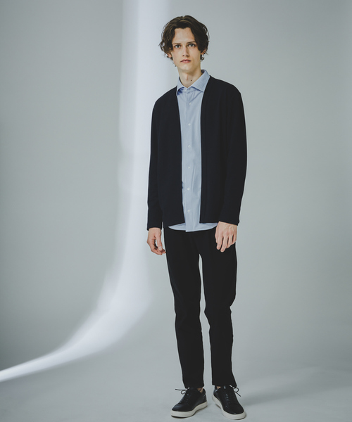 ABAHOUSE GRAY（アバハウスグレイ）の「【アンサンブル対応】フクレ ジャガード セミショール カーディガン（カーディガン/ボレロ・メンズ・モカ/グレイッシュベージュ/ネイビー・46/48）」の14枚目の写真