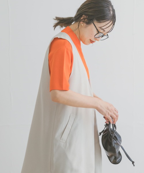 ITEMS URBANRESEARCH（アイテムズ アーバンリサーチ）の「ソウバリハンソデニット（ニット/セーター・レディース・ブラック/ブラウン/オフホワイト/グリーン/オレンジ/モカ・FREE）」の11枚目の写真