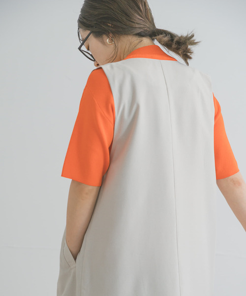 ITEMS URBANRESEARCH（アイテムズ アーバンリサーチ）の「ソウバリハンソデニット（ニット/セーター・レディース・ブラック/ブラウン/オフホワイト/グリーン/オレンジ/モカ・FREE）」の10枚目の写真