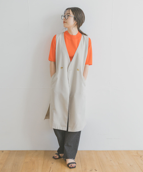 ITEMS URBANRESEARCH（アイテムズ アーバンリサーチ）の「ソウバリハンソデニット（ニット/セーター・レディース・ブラック/ブラウン/オフホワイト/グリーン/オレンジ/モカ・FREE）」の12枚目の写真