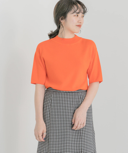 ITEMS URBANRESEARCH（アイテムズ アーバンリサーチ）の「ソウバリハンソデニット（ニット/セーター・レディース・ブラック/ブラウン/オフホワイト/グリーン/オレンジ/モカ・FREE）」の15枚目の写真