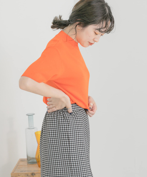 ITEMS URBANRESEARCH（アイテムズ アーバンリサーチ）の「ソウバリハンソデニット（ニット/セーター・レディース・ブラック/ブラウン/オフホワイト/グリーン/オレンジ/モカ・FREE）」の20枚目の写真