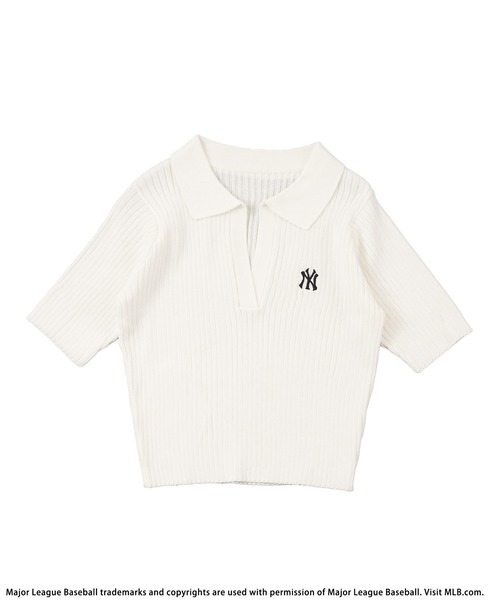 BACK TO THE FIELD（バック トゥー ザ フィールド）の「【MLB】ワンポイントロゴポロニット（ニット/セーター・レディース・ホワイト/ブラック/オレンジ・FREE）」の13枚目の写真