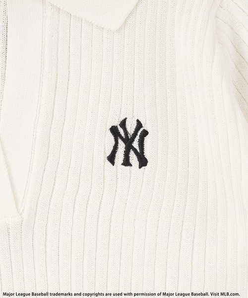 BACK TO THE FIELD（バック トゥー ザ フィールド）の「【MLB】ワンポイントロゴポロニット（ニット/セーター・レディース・ホワイト/ブラック/オレンジ・FREE）」の14枚目の写真