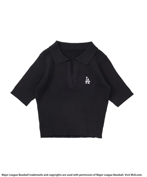 BACK TO THE FIELD（バック トゥー ザ フィールド）の「【MLB】ワンポイントロゴポロニット（ニット/セーター・レディース・ホワイト/ブラック/オレンジ・FREE）」の9枚目の写真