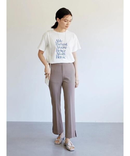 AMERICAN HOLIC(アメリカンホリック)の「ロゴカット半袖プルオーバー(Tシャツ/カットソー・レディース・オフホワイト/グリーン/ネイビー/アイボリー・L/M)」の11枚目の写真