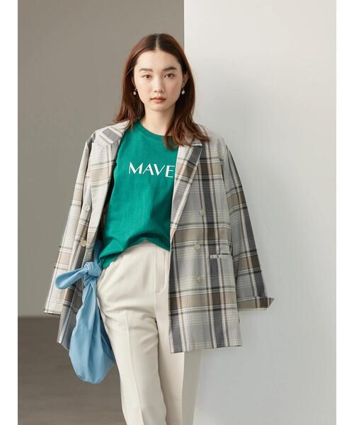 AMERICAN HOLIC(アメリカンホリック)の「ロゴカット半袖プルオーバー(Tシャツ/カットソー・レディース・オフホワイト/グリーン/ネイビー/アイボリー・L/M)」の14枚目の写真