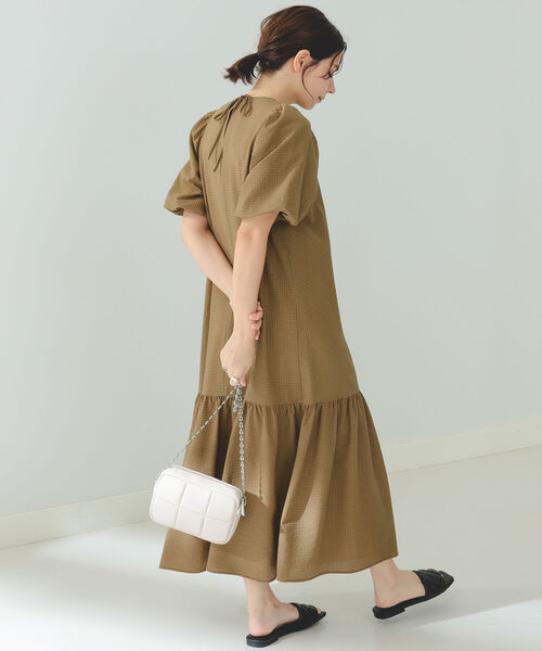 Demi-Luxe BEAMS / シアーチェック 2WAY ワンピース Demi-Luxe BEAMS（デミルクス ビームス）の「Demi-Luxe BEAMS