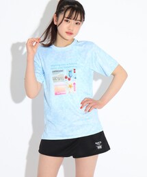 PINK-latte（ピンクラテ）の「フォトプリTシャツ付き水着4点セット（水着・キッズ）」