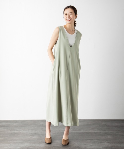 MILLION CARATS（ミリオンカラッツ）の「【ReBasic】2WAYジャンスカ（スカート・レディース・ブラック/ベージュ/ライトグリーン・FREE）」の3枚目の写真