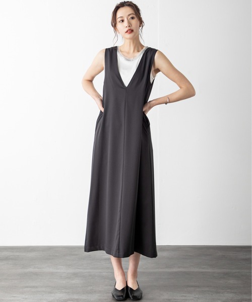 MILLION CARATS（ミリオンカラッツ）の「【ReBasic】2WAYジャンスカ（スカート・レディース・ブラック/ベージュ/ライトグリーン・FREE）」の4枚目の写真