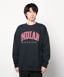 INDIAN（インディアン）の「■INDIAN■サテンロゴ オーバーサイズトレーナー（スウェット）」