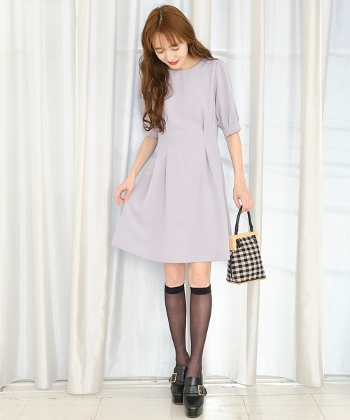 TITTY&CO.（ティティーアンドコー）の「レースケープレイヤードワンピース（ワンピース・レディース・ライトブルー/ブラック/ベージュ・SMALL/MEDIUM）」の19枚目の写真