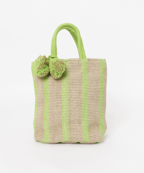 F by ROSSO（エフバイロッソ）の「beej　インドメイドジュートカゴバッグ（かごバッグ・レディース・イエロー系その他/ブラウン/オレンジ・-）」の7枚目の写真