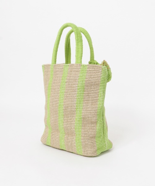 F by ROSSO（エフバイロッソ）の「beej　インドメイドジュートカゴバッグ（かごバッグ・レディース・イエロー系その他/ブラウン/オレンジ・-）」の8枚目の写真