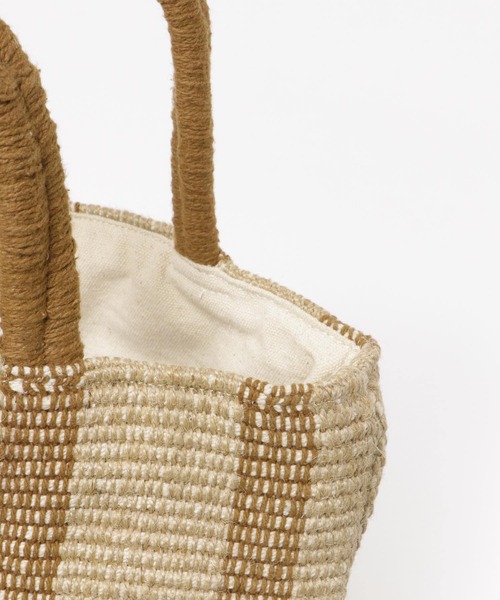 F by ROSSO（エフバイロッソ）の「beej　インドメイドジュートカゴバッグ（かごバッグ・レディース・イエロー系その他/ブラウン/オレンジ・-）」の12枚目の写真