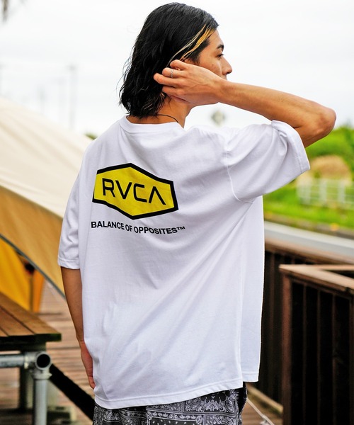 RVCA(ルーカ)の「RVCA/ルーカ ビッグシルエット バックプリントTシャツ BC041-306(Tシャツ/カットソー・メンズ・ブラック/ブラウン/ホワイト・L/S/M)」の7枚目の写真