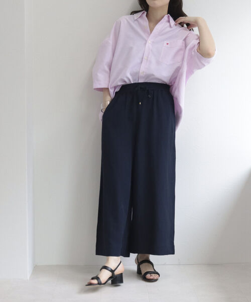 fredy emue(フレディエミュ)の「リネン混イージーパンツ【サイズ展開あり】(その他パンツ・レディース・ベージュ/ネイビー/グリーン・38/36)」の5枚目の写真