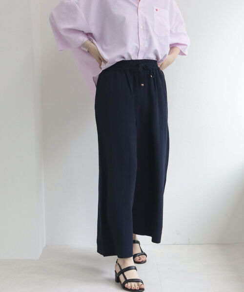 fredy emue(フレディエミュ)の「リネン混イージーパンツ【サイズ展開あり】(その他パンツ・レディース・ベージュ/ネイビー/グリーン・38/36)」の7枚目の写真