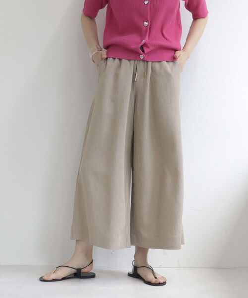 fredy emue(フレディエミュ)の「リネン混イージーパンツ【サイズ展開あり】(その他パンツ・レディース・ベージュ/ネイビー/グリーン・38/36)」の19枚目の写真