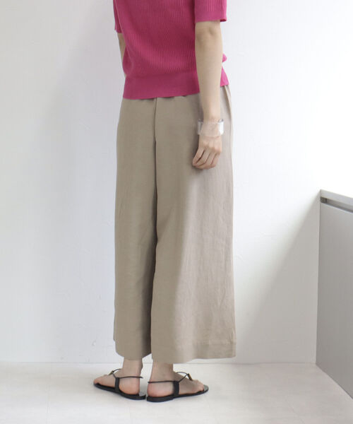 fredy emue(フレディエミュ)の「リネン混イージーパンツ【サイズ展開あり】(その他パンツ・レディース・ベージュ/ネイビー/グリーン・38/36)」の20枚目の写真