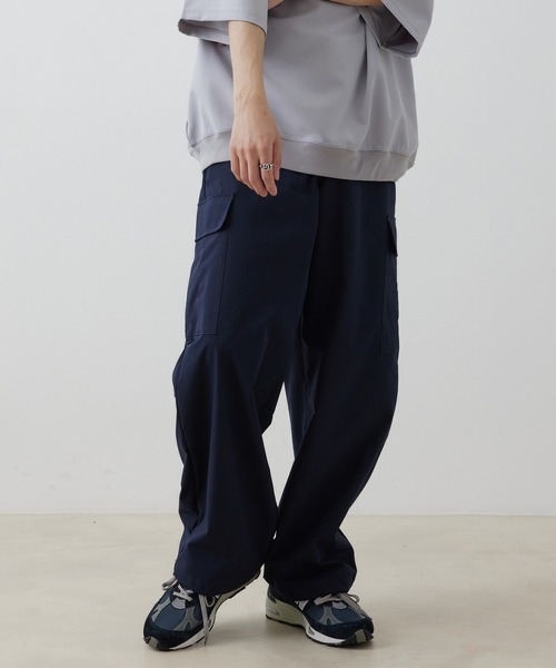 JUNRED（ジュンレッド）の「ライトバギーミリタリーカーゴパンツ（カーゴパンツ・メンズ・ネイビー/カーキ/ホワイト系その他・S/M/L）」の3枚目の写真