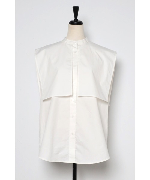 Bonjour Sagan(ボンジュールサガン)の「ヨークデザインノースリーブシャツ(シャツ/ブラウス・レディース・ベージュ/オフホワイト・FREE)」の20枚目の写真