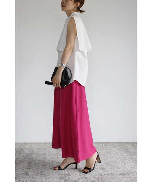 Bonjour Sagan(ボンジュールサガン)の「ヨークデザインノースリーブシャツ(シャツ/ブラウス・レディース・ベージュ/オフホワイト・FREE)」の5枚目の写真