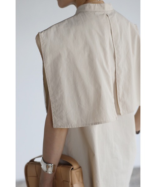 Bonjour Sagan(ボンジュールサガン)の「ヨークデザインノースリーブシャツ(シャツ/ブラウス・レディース・ベージュ/オフホワイト・FREE)」の18枚目の写真