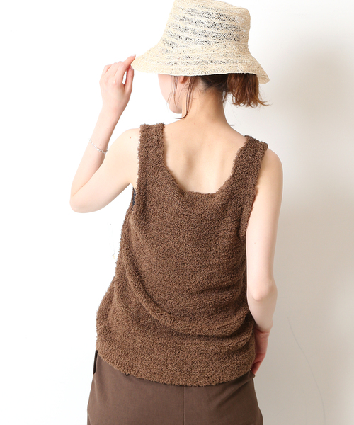 SLOBE IENA(スローブイエナ)の「【MISSING YOU ALREADY】 TOWEL YARN ニット(ニット/セーター・レディース・イエロー/ブラウン・FREE)」の15枚目の写真