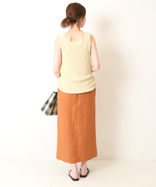 SLOBE IENA(スローブイエナ)の「【MISSING YOU ALREADY】 TOWEL YARN ニット(ニット/セーター・レディース・イエロー/ブラウン・FREE)」の19枚目の写真