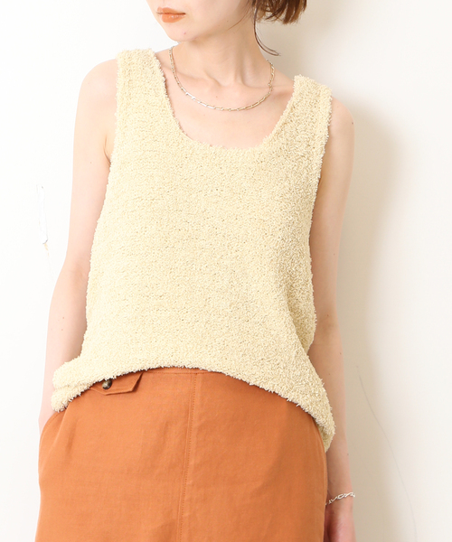 SLOBE IENA(スローブイエナ)の「【MISSING YOU ALREADY】 TOWEL YARN ニット(ニット/セーター・レディース・イエロー/ブラウン・FREE)」の20枚目の写真