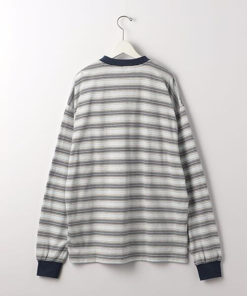 wonderland（ワンダーランド）の「＜wonderland＞ BORDER LONG SLEEVE TEE/カットソー（Tシャツ/カットソー・メンズ・グレー/ブラウン・1/0）」の3枚目の写真