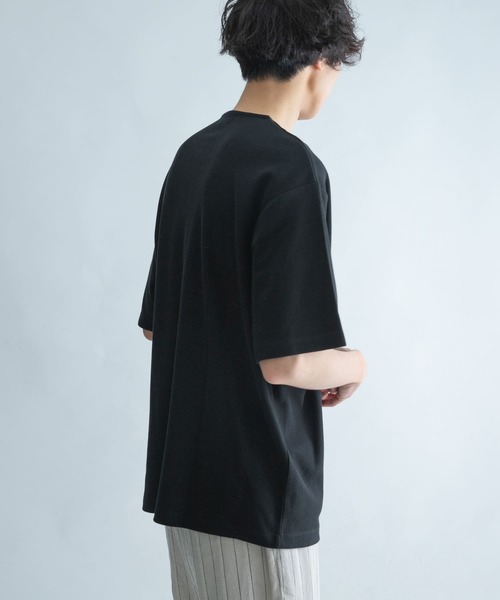 FORK&SPOON（フォークアンドスプーン）の「FORK&SPOON　カノコヘンリーネックTシャツ（Tシャツ/カットソー・メンズ・ブラック/ブラウン・5/4）」の12枚目の写真