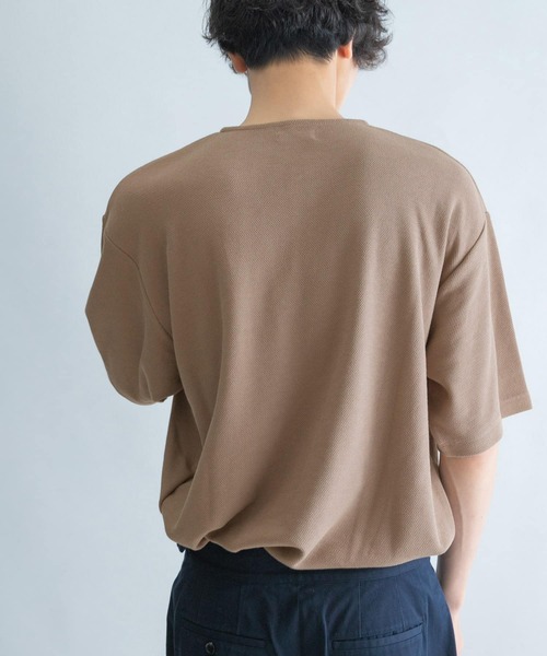 FORK&SPOON（フォークアンドスプーン）の「FORK&SPOON　カノコヘンリーネックTシャツ（Tシャツ/カットソー・メンズ・ブラック/ブラウン・5/4）」の19枚目の写真