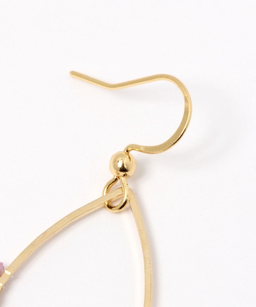 niko and...（ニコアンド）の「ビーズコンビフックピアス（ピアス（両耳用）・レディース・ホワイト/ブラウン/オレンジ/グリーン・0）」の5枚目の写真