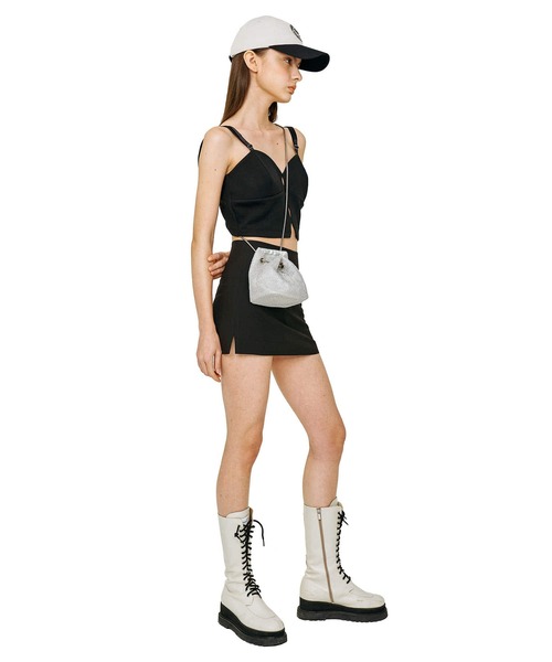 oddoneout(オッドワンアウト)の「A'GEM/9 × .kom『ODD ONE OUT/オッドワンアウト』Slit top&layerd bolero/レイヤードスリットトップ&ボレロ SET(カーディガン/ボレロ・レディース・ブラック・FREE)」の7枚目の写真