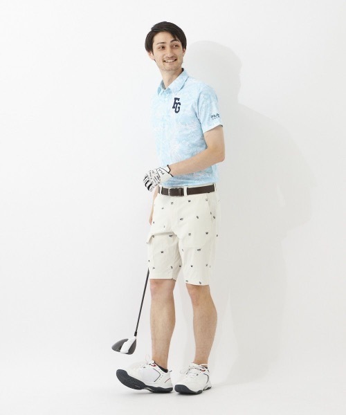 フィラ ゴルフ FILA GOLF FILA GOLF 半袖シャツ （BL） セール】【FILA GOLF:フィラゴルフ】ボタニカルリーフ柄半袖
