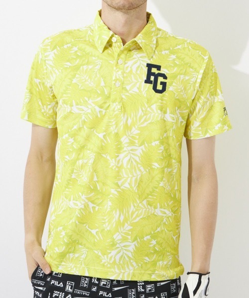 FILA - FILA GOLF フィラゴルフ 花柄 ポロシャツ ゴルフ ウェア 半袖 人気 FILA GOLF ブラウス シャツ 「FILA GOLF/フィラゴルフ