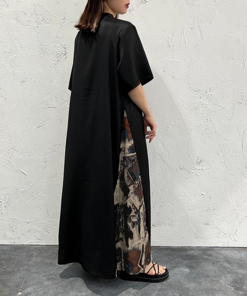 apres jour mignon(アプレジュールミニョン)の「サイド切り替えプリントワンピース【ZOZOTOWN限定アイテム】(ワンピース・レディース・ブラック/ブラック系その他2/ブラック系その他・フリー/X-LARGE)」の18枚目の写真
