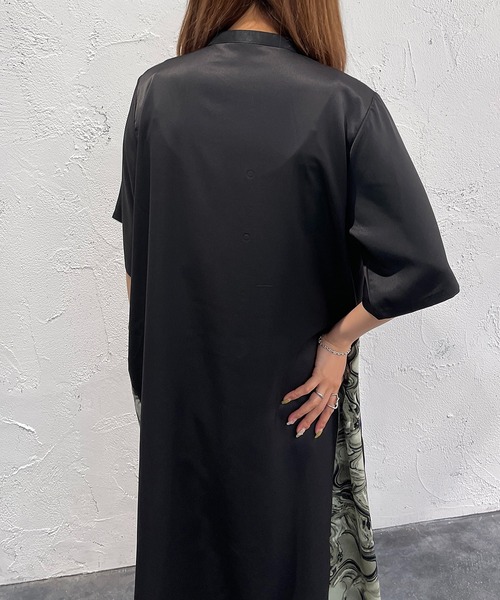 apres jour mignon(アプレジュールミニョン)の「サイド切り替えプリントワンピース【ZOZOTOWN限定アイテム】(ワンピース・レディース・ブラック/ブラック系その他2/ブラック系その他・フリー/X-LARGE)」の16枚目の写真