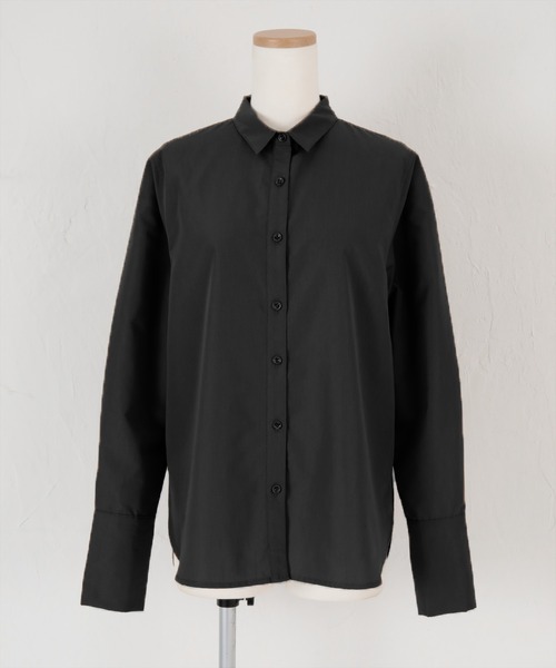UR'S(ユアーズ)の「ワイドカフスシャツ(シャツ/ブラウス・レディース・ホワイト/ブラック・S/M/L)」の9枚目の写真